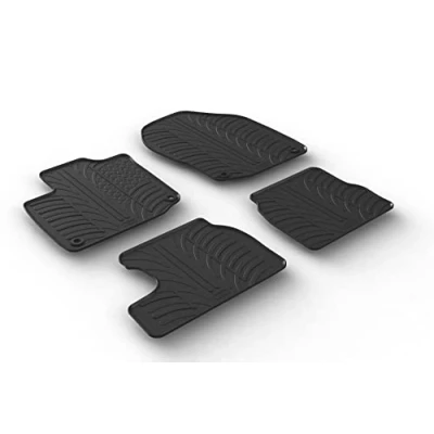Abbildung von Gledring 0307 Fußmattensatz Gummi vorne und hinten 4 schwarz 750mm 550mm HONDA: CIVIC 9