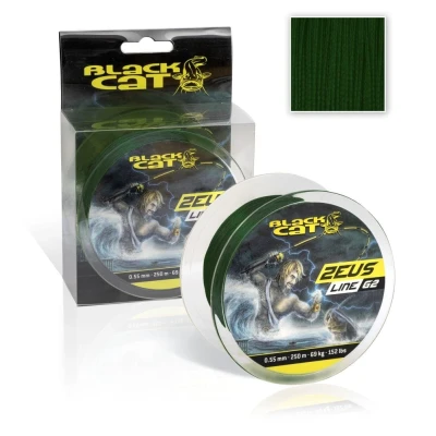 Abbildung von Black Cat Zeus Line G2 Grün Geflochtene Schnur (250m) 0,55mm / 69kg