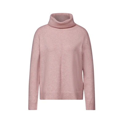 Abbildung von Street One Rollkragen Strickpullover, Damen, Größe: 38, Rosa