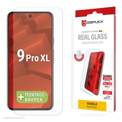 Abbildung von Displex Displayschutzglas »Real Glass Screen Protection«, für Google Pixel 9 Pro XL, Displayschutzfolie, Schutzfolie, Bildschirmschutz, kratz &amp; stoßfest