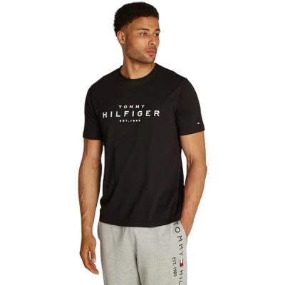 Abbildung von Tommy Hilfiger BIG TEE Tshirt print, Herren, Größe: XS, Black
