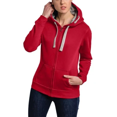 Abbildung von HRM Damen Jacket F hoodie, Rot, 3XL EU