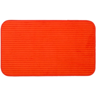 Abbildung von Gözze Rutschfester Weicher Badeteppich, 100% Polyester, 70 x 120 cm Orange