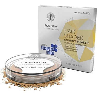 Abbildung von Fidentia Hair Shader 12g Made in EU Haar Concealer zur Haarverdichtung, Ansatz &amp; Geheimratsecken kaschieren Blond