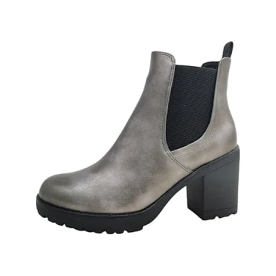 Abbildung von Marco Tozzi Plateaustiefelette, Damen, Größe: 41, Gun metal Schuhe