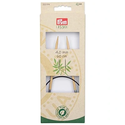 Abbildung von Prym 222503 1 Rundstricknadeln, Bambus, 80 cm, 2,50 mm, Holzfarben, Ø 2.5 mm x cm