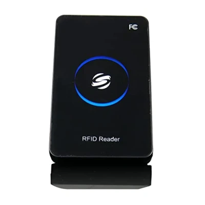 Abbildung von RFID Lesegerät, kontaktloser Kartenleser und Kartenlesegerät, Card Reader mit USB, Beste Schlüsselkarte für Chipkarten, Zugangskontrolle, HD RD80 HDWR