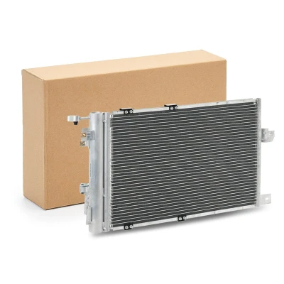 Abbildung von NISSENS 94384 Klimakondensator mit Trockner Aluminium 575 R 134a OPEL: Astra G Caravan, CC
