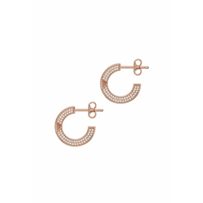Abbildung von Emporio Armani Creolen Ohrringe für Damen Sterlingsilber roségoldfarben, EG3590221