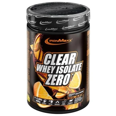 Abbildung von Clear Whey Isolate Zero Cola Orange 400g Zuckerfreies Protein Pulver, Leckerer &amp; erfrischender High Drink mit 25g Eiweiß pro Portion