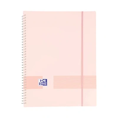 Abbildung von Oxford Live &amp; Go Hüllenmappe aus Kunststoff, A4, 40 transparente Hüllen, Rosa Kaugummi