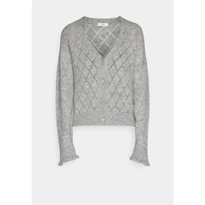 Abbildung von JDY Jdyletty Vneck Cardi Strickjacke, Damen, Größe: XS, Light grey melange