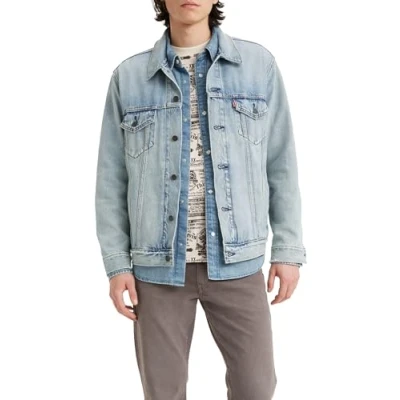 Abbildung von Levi&#039;s NEW Relaxed FIT Trucker Jeansjacke, Herren, Größe: XL, Huron waves