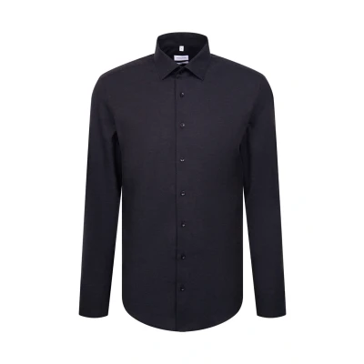 Abbildung von seidensticker Flanellhemd »Schwarze Rose«, Slim 1/1 Kentkragen Flanell