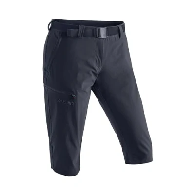 Abbildung von Maier Sports Inara Slim 3/4, Damen Wanderhose, Wasserabweisende Dreiviertelhose für Trekking und Hiking, Enganliegender Schnitt, PFC frei, mSTRETCH pro 4 &amp; Dryprotec, Blau, 38 (W29/L31)