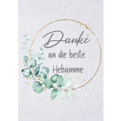 Abbildung von Hebamme Danke: Notizbuch als Geschenk für Hebammen Dankeschön zur Geburt oder Schwangerschaft. Geschenke zum Danke sagen, Geburtstag Weihnachten. Alternative karten.