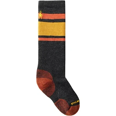 Abbildung von Smartwool Unisex Youth Kids&#039; Wintersport Full Cushion Stripe OTC Socks, Charcoal, L