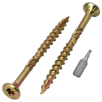 Abbildung von SKIR&#039;CO (200 Stück) Universal Verzinkter Stahl 3,0 x 40 mm Holzschrauben Senkkopf Torx Kopf Typ 17 Spanplattenschrauben (200, mm)