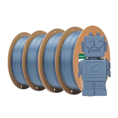 Abbildung von eSUN PLA Filament 1.75mm, Basic 3D Drucker Maßgenauigkeit +/ 0.03mm, 1KG pro Spule, 4 Spulen Druck Filament, Grau 4KG