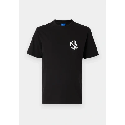 Abbildung von Karl Lagerfeld Jeans Monogram Tshirt print, Herren, Größe: Large, Black