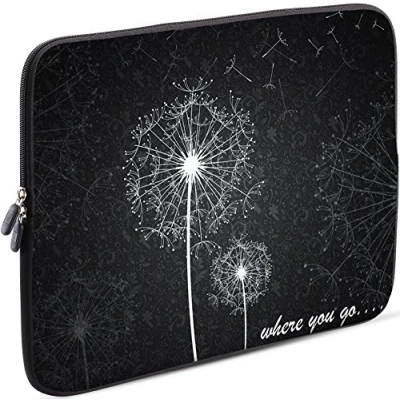 Abbildung von Sidorenko Laptop Tasche für 15 15,6 Zoll Universal Notebooktasche Schutzhülle Laptoptasche aus Neopren, PC Computer Hülle Sleeve Case Etui, Grau