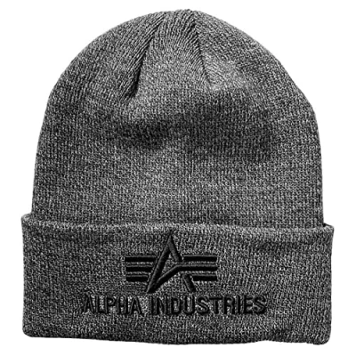 Abbildung von Alpha Industries Mütze, Größe: One Size, Charcoal heather
