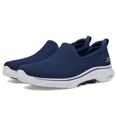 Abbildung von Skechers Damen Go Walk 7 Ivy Low Top Sneaker, Marineblauer Textilbesatz, 40 EU