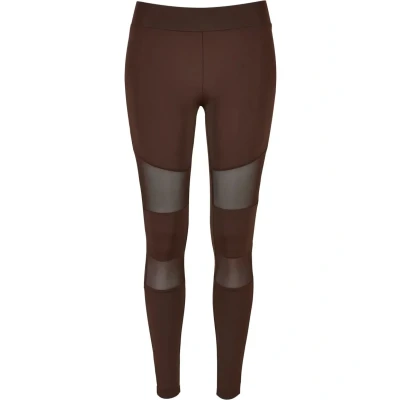 Abbildung von Urban Classics Curvy TECH Leggings Hosen, Damen, Größe: Medium, Brown