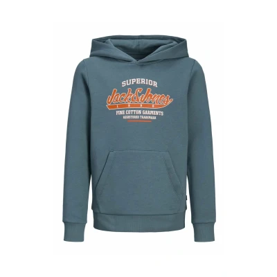 Abbildung von Jack &amp; Jones Junior Jjelogo NOOS JNR Kapuzenpullover für Kinder, Größe: 140, Oceanview
