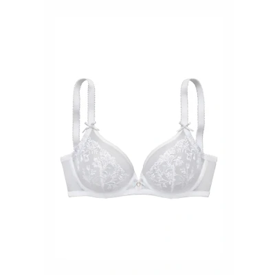 Abbildung von LASCANA Bügel BH, mit zarter Blumenstickerei und filigranen Accessoires, sexy Dessous