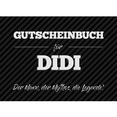 Abbildung von Gutscheinbuch für Didi der Mann, Mythos, die Legende: 20 Blanko Gutscheine zum selbst ausfüllen als Geschenk Geburtstag oder zu Weihnachten