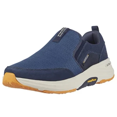 Abbildung von Skechers Herren Go Walk Outdoor Chaussures Randonnée Athlétiques À Enfiler Avec Mousse Mémoire de Forme Refroidie L&#039;air Sneaker, Marineblau, 43 EU