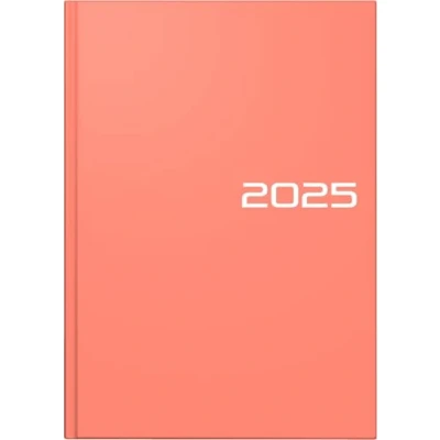 Abbildung von BRUNNEN Buchkalender Modell 795 (2025), 1 Seite = Tag, A5, 352 Seiten, Grafik Einband, salmon