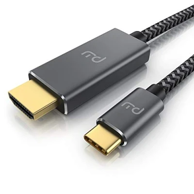 Abbildung von CSL USB C zu HDMI Kabel 2.0 3m 4k UHD 3840x2160 4K@60Hz 3D fähig Thunderbolt 3 Kompatibel mit MacBook Pro Air iMac iPad Surface Book Samsung Galaxy