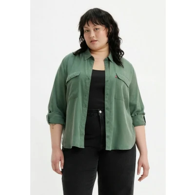 Abbildung von Levi&#039;s PL Doreen Utility Hemdbluse, Damen, Größe: 54/56, Dark forest