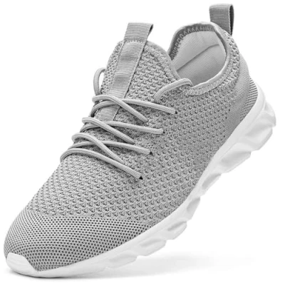 Abbildung von Damen Laufschuhe Turnschuhe Sportschuhe Sneaker Running Tennis Schuhe Freizeit Straßenlaufschuhe Fashion Leichtgewichts Atmungsaktiv Walkingschuhe Outdoor Fitness Jogging Sportsschuhe Grau 40 EU