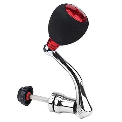 Abbildung von Daiwa Exceler 3000 Kurbel, Angelrolle Griff,Angel Kurbel,Rolle Ersatz Metall Power Griff Teil,Metall Rocker Arm Angeln Reel Grip (Rot 2000 3000)