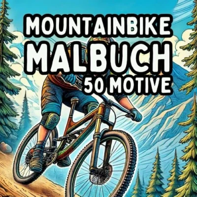 Abbildung von Rad und Natur: Ein Mountainbike Malbuch für Outdoor Fans: Entspanne dich entdecke die Welt des Mountainbikens durch kreative Malerei Perfekt Abenteuerlustige Naturliebhaber