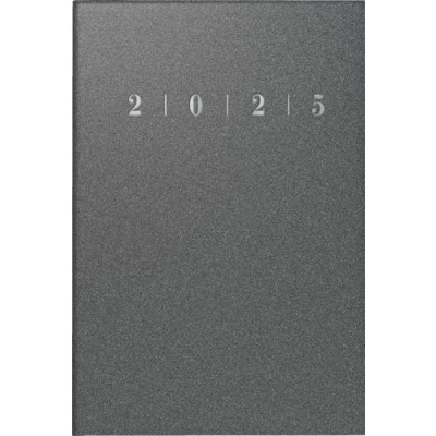 Abbildung von rido/idé Taschenkalender Modell partner/Industrie I (2025), 2 Seiten = 1 Woche, A7, 224 Seiten, Kunststoff Einband Reflection, anthrazit