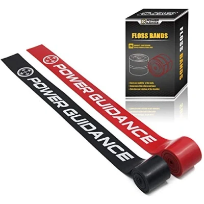 Abbildung von POWER GUIDANCE Floss Bands (2er Packung) Kompressionsbänder Mobility&amp;Recovery für die Verbesserung der Bewegung, Muskelwachstum, Steigerung Durchblutung und Verringerung Schmerzen