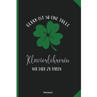 Abbildung von Geschenk für die Beste Klavierlehrerin: A5 Notizbuch als eine Klavierlehrerin /punktiert Geschenke zum GeburtstagGeburtstagsgeschenk Kollegin
