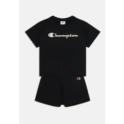 Abbildung von Champion Icons WITH Large LOGO SET Trainingsanzug für Kinder, Größe: 102/107, Black