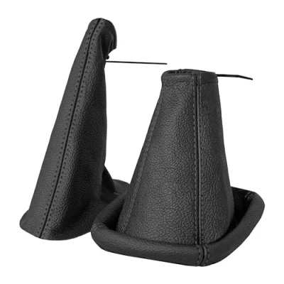 Abbildung von Schaltsack Handbremsmanschette Set kompatibel mit Opel Corsa B, Tigra A Echtleder
