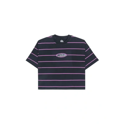 Abbildung von Quiksilver Stripart Tshirt print, Damen, Größe: M/L, India ink stripe