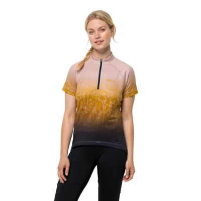 Abbildung von Jack Wolfskin Morobbia HZ Print T W Cyclingtrikot Rose smoke, Damen, Größe: Medium, smoke