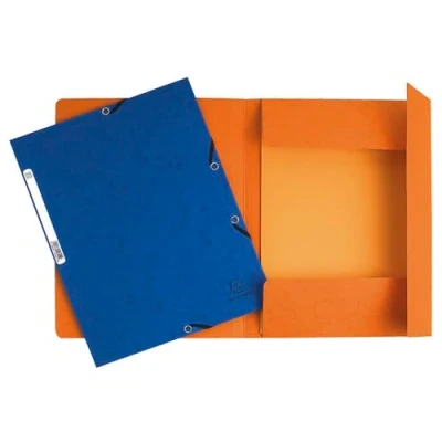 Abbildung von Exacompta 55303E 10er Pack Einschlagmappe. Aus extra starkem Colorspan Karton DIN A4 mit 3 Klappen und Gummizügen grün Sammelmappe Dokumentenmappe ideal für Büro Schule