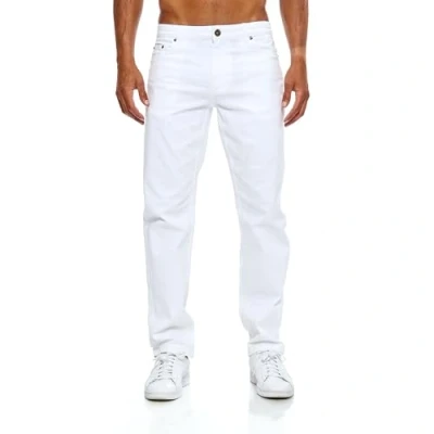 Abbildung von JEEL Herren Jeans Regular Fit Straight Cut Stretch Hose Basic Washed 08 Weiß 30W / 36L