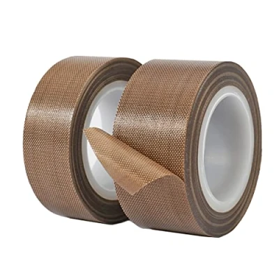 Abbildung von Qrity 2 Stück Teflonband, Hochtemperatur Klebeband, 20mm*10m, Dicke 0,18mm, Hitzebeständig bis 300℃, für Vakuumiergerät, Handversiegelung, Impulsversiegelung