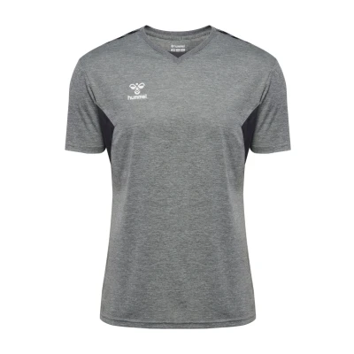 Abbildung von Hummel Authentic PL S Tshirt print, Herren, Größe: XXL, Grey melange
