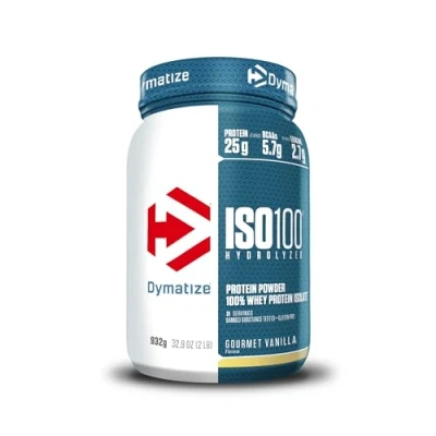 Abbildung von Dymatize ISO 100 Hydrolyzed Gourmet Vanilla 932g Whey Protein Hydrolysat + Isolat Pulver